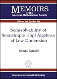 Semisolvability of Semisimple Hopf Algebras of Low Dimension (Memoirs of the American Mathematical Society)