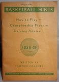Basketball Hints How to Play, Championship Plays, Training Advice 1938-39