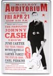 Johnny Cash Tourplakat Motiv Blechschild
