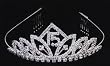 Quinceanera Tiara - Silver Toned - 2in.