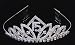 Quinceanera Tiara - Silver Toned - 2in.