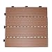 Deck 'n Go Composite Wood Decking Tiles - BROWN (SM-4P-A B)