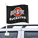 Ohio State Buckeyes Black Car Flag