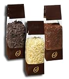 Chocolate Curls and Decoratifs Sampler-- 3 Large Bags