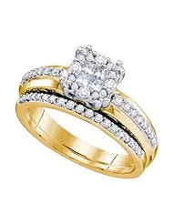 0.50CTW DIAMOND SOLIEL BRIDAL SET