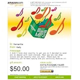 Amazon Gift Card - E-mail - Amazon MP3 - Musical Notes