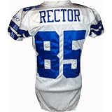 Jamaica Rector #85 Cowboys Game Issued White Jersey () (Tagged 2006)