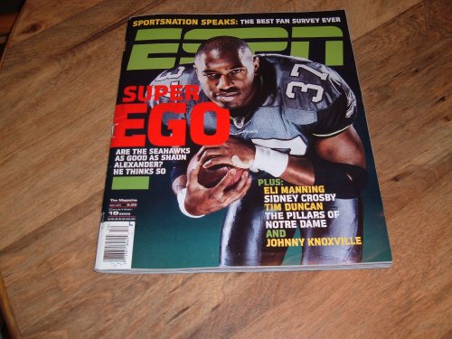 ESPN magazine, December 19, 2005-Shaun Alexander-Seattle Seahawks.