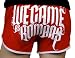 WE CAME AS ROMANS - Logo - Red Booty Shorts