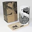 SYNC - [Peony] Graphic Mug / Wood Coaster - No Handle (4.4 inch height)