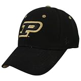 Zephyr Purdue Boilermakers Black DH Fitted Hat