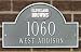 Cleveland Browns Pewter and Silver Personalized Address Plaque