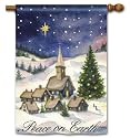 Christmas Village BreezeArt&reg; House Flag