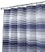 InterDesign Enzo Fabric Shower Curtain, Navy/White