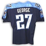 Eddie George Autographed Tennessee Titans Jersey