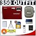 Nikon Coolpix S50 7.2 Megapixel Digital Camera (Red) with 3x Optical Zoom + Transcend 4GB 150x SecureDigital (SD) Card + High Speed 2.0 USB SecureDigital Card Reader + Spare EN-EL8 Battery for Nikon + Digital Camera Case
