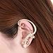 Somsakbuy @1PCS Beautiful Zircon Alloy Gecko Pattern Earrings
