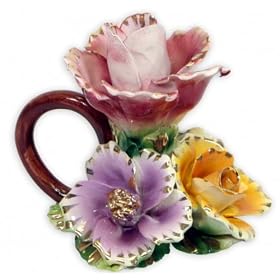 Capodimonte Flower Candleholder