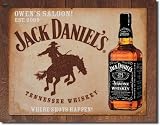 PERSONALIZED 16 Retro JACK DANIELS COWBOY Collectible Tin Bar Sign TENNESSEE WHISKEY