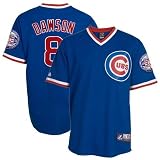 Majestic Andre Dawson Chicago Cubs Cooperstown Throwback Jersey-Royal Blue