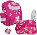 AMARO Exclusive 4er Set Schulranzen + Sporttasche MAGIC PRINCESS Ranzen Schultasche Rosa