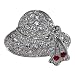 Silver Tone Hat Pin Brooch