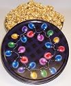 Scott's Cakes Gourmet Carmel Popcorn in a Christmas Lights Tin