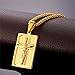Crucifix Cross Pendant Antique 18K Gold Plated Or Stainless Steel Christian Jewelry Jesus Necklace