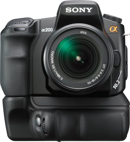 Sony Alpha A200K 10.2MP Digital SLR Camera Kit with Super SteadyShot Image Stabilization with 18-70mm f & 3.5-5.6 Lens image