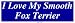 I Love My Smooth Fox Terrier MINIATURE Sticker