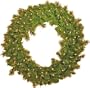 Good Tidings 4779029 Eddington Spruce Artificial Prelit Christmas Wreath 48 Inches in Diameter with 200 Clear Lights