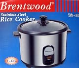 Brentwood Stainless Steel 1.0L Rice Cooker Model TS-10
