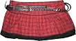 Emily the Strange juniors Red/Black Plaid Tartan Pleated Mini Skirt