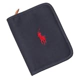 【Ralph Lauren/ラルフローレン】定番ロゴ刺繍・母子手帳ケース/キャンバス地/ネイビー 並行輸入品
