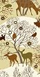 Ideal Home Range Enchanted Forest, Brown Guest Towel,  16-Count Package (Pack of 6)