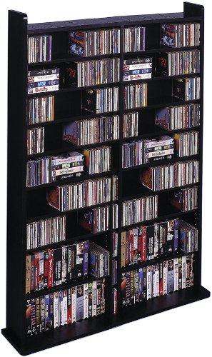 Vinyl Veneer High Capacity Wall Rack (CD-1000 Series) Black On Sale