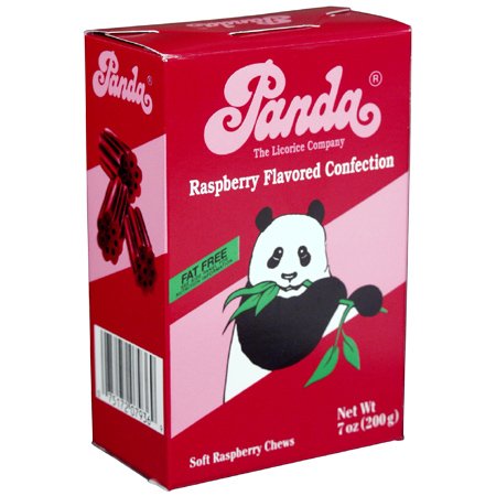Chews - Raspberry, 12 Units 7 oz by Panda Licorice