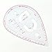 Plastic Sleeve Button Cutting Ruler Clothing Sample Pockets Collar Drawing Tailor Ruler Curve Yardstick Sewing Tools