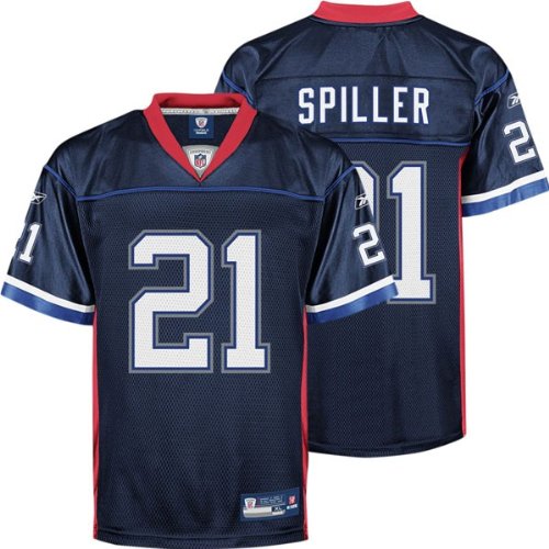Men's C.J. Spiller #21 Buffalo Bills 2010 Rookie NFL Replica Football Jersey by Reebok (Navy-White)(Size=XXX-LARGE)