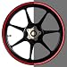 16 to 19 inch Reflective Motorcycle, Scooter, Car & Truck Wheel Rim Stripes