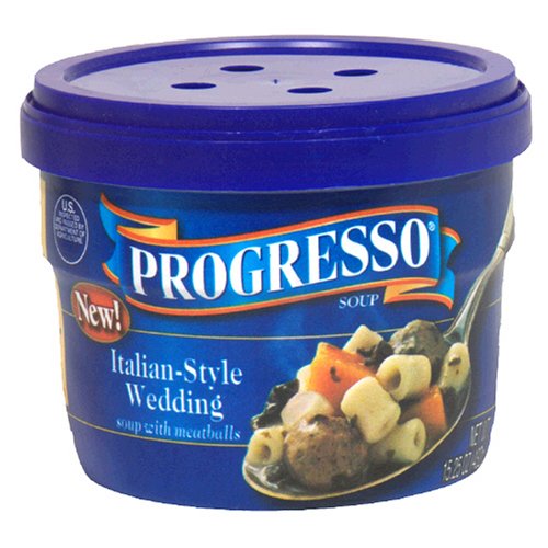 Progresso Soup, Italian Style Wedding, 15.25-Ounce Microwavable Bowls (Pack of 6) by Progresso