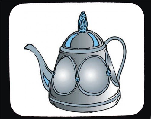 Decorated Mouse Pad with pottery, decorative, design, teapot, China, kettle, container, Asia