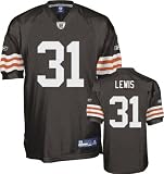 Jamal Lewis Jersey: Reebok Authentic Alternate Brown #31 Cleveland Browns Jersey