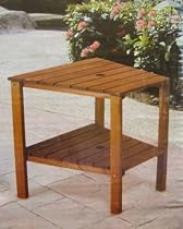 Wooden garden Jack & Jill table