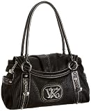 KATHY Van Zeeland Money Talks Flap Satchel,Black,one size