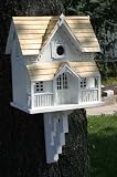 New Home Bazaar Inc. Gingerbread Cottage Topped With Pine Shingles Removable Back Wall Easy Cleaning