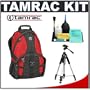 Tamrac 5549 Adventure 9 Digital SLR Camera & Computer Backpack (Red/Black) + Tripod + Accessory Kit for Canon Rebel T3, T3i, T1i, T2i, EOS 60D, 5D, 7D, Nikon D3000, D3100, D5000, D5100, D7000, D300s, Olympus Evolt E-5, E-30, E-620 & Sony Alpha A560, A580, A33, A35, A55
