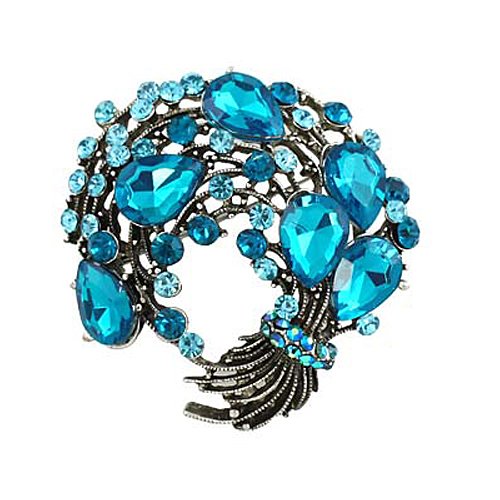 Burnished Silvertone Blue