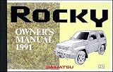 1991 Daihatsu Rocky Reprint Owner's Manual