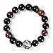 Areke 12mm Mens Tiger Eye Agate Bracelet Unisex Dragon King Pattern Beaded Stretch Bracelets